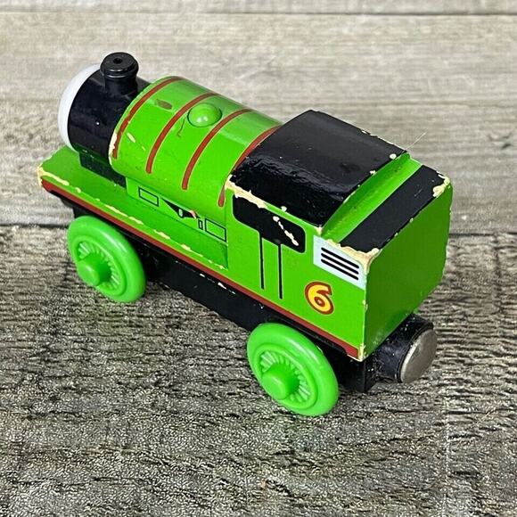 Percy Tank Engine Thomas the Train Wooden Railway Friends Green 2003 - Picture 4 of 8